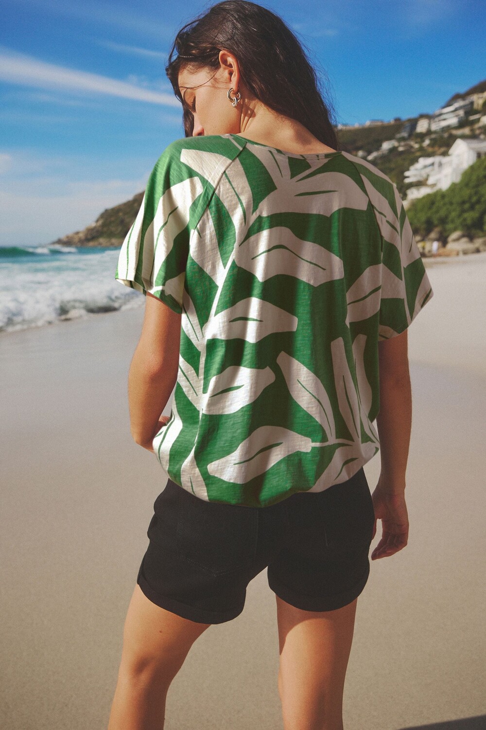 Топ крючком с короткими рукавами и рюшами Next, зеленый
Топ крючком с короткими рукавами и рюшами Next, зеленый