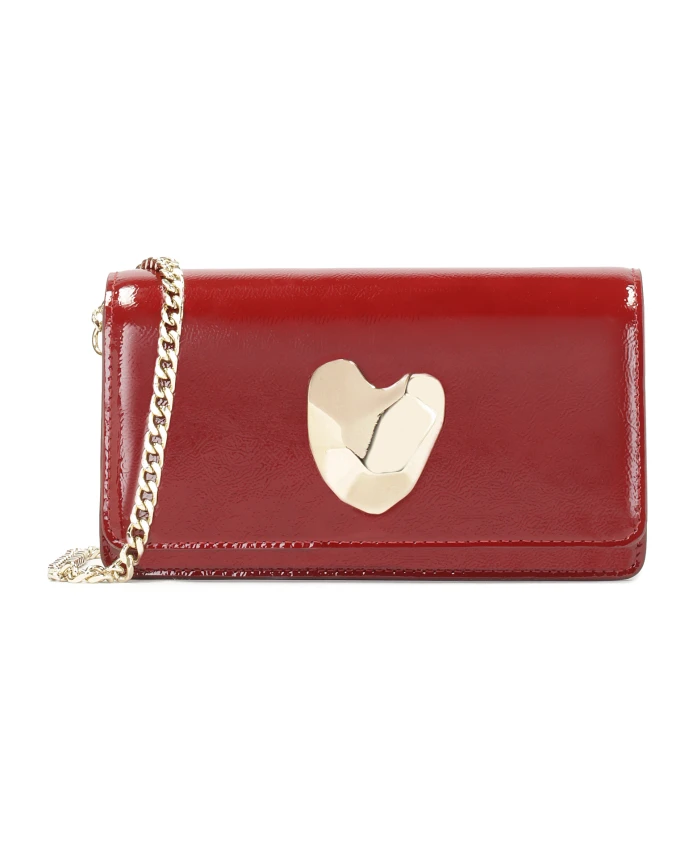 Темно Бордовая сумочка из мятой лакированной кожи Kazar, коричневый
Темно Бордовая сумочка из мятой лакированной кожи Kazar, коричневый