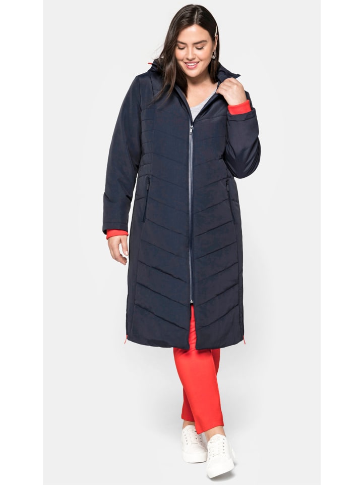 Зимнее пальто sheego, темно-синий
Зимнее пальто sheego, темно-синий