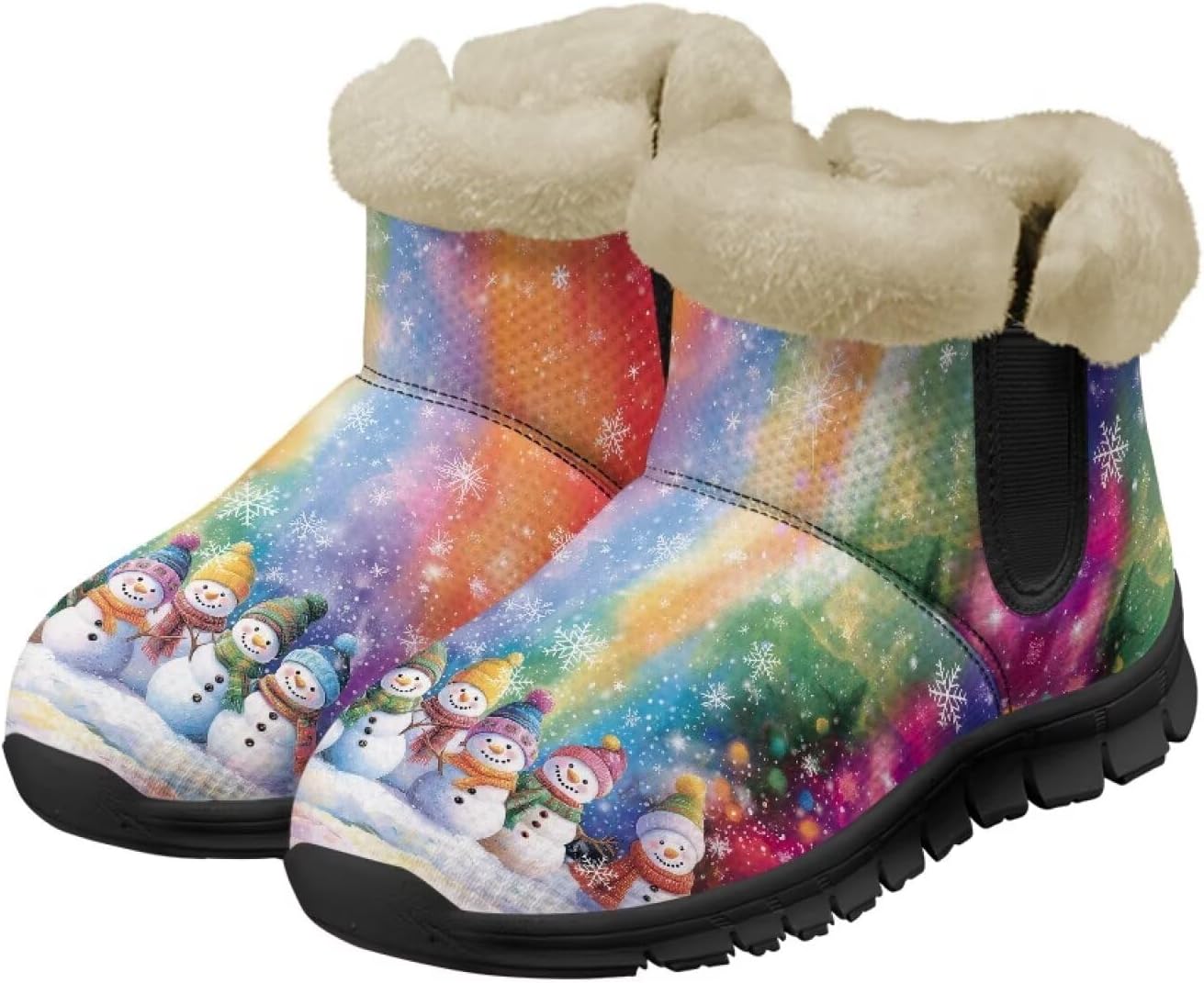 Женские и мужские зимние ботинки с теплой плюшевой подкладкой, утепленные ботильоны с противоскользящей подошвой для улицы, удобная зимняя обувь для повседневных поездок Noprintge, Colorful Snowman
Женские и мужские зимние ботинки с теплой плюшевой подкладкой, утепленные ботильоны с противоскользящей подошвой для улицы, удобная зимняя обувь для повседневных поездок Noprintge, Colorful Snowman