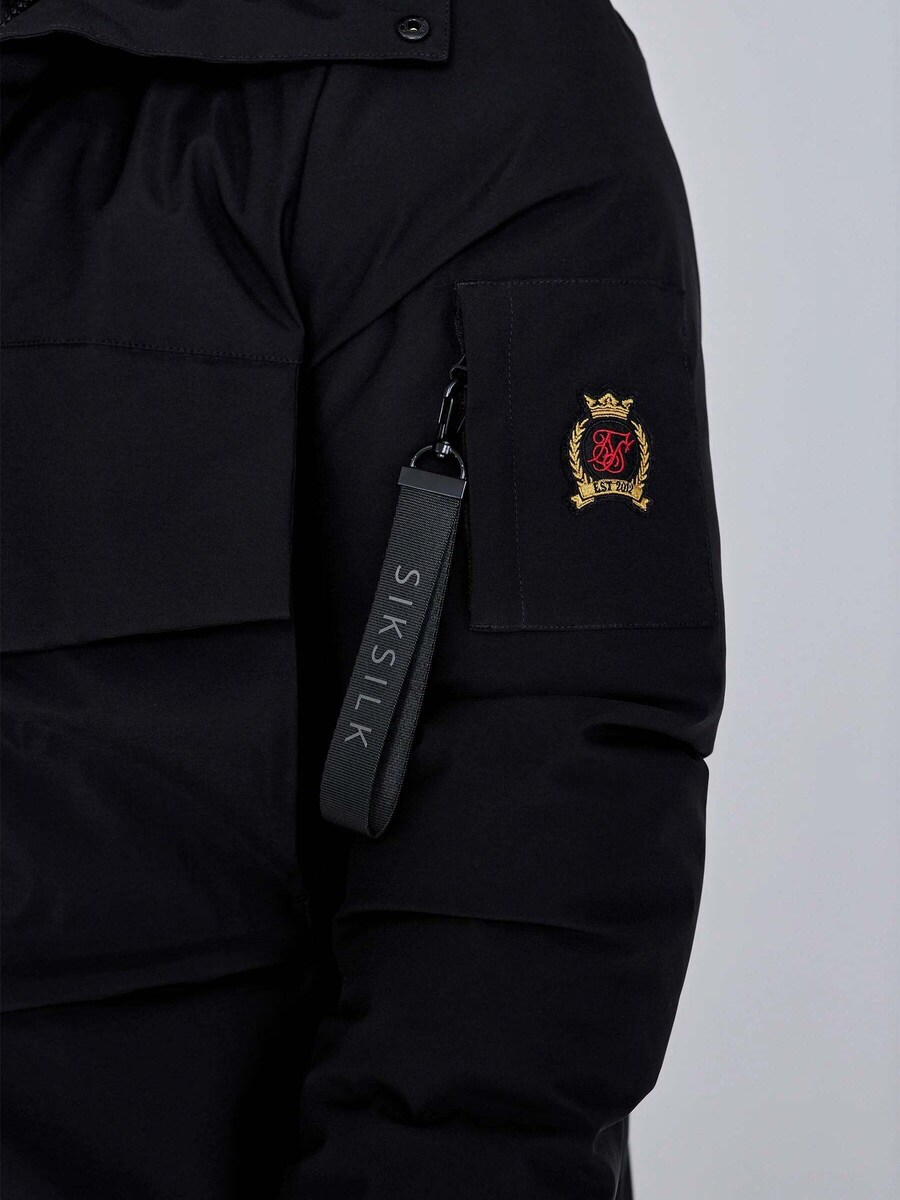 Зимняя куртка SikSilk Parka, черный
Зимняя куртка SikSilk Parka, черный