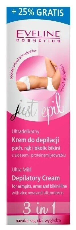 Eveline Just Epil 3w1 крем для депиляции, 125 ml
Eveline Just Epil 3w1 крем для депиляции, 125 ml