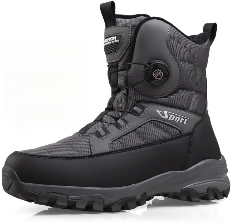 Мужские зимние ботинки Qacksv - утепленные, с толстым мехом, водонепроницаемые высокие, с противоскользящей роторной застежкой, износостойкие короткие туристические ботинки, серый
Мужские зимние ботинки Qacksv - утепленные, с толстым мехом, водонепроницаемые высокие, с противоскользящей роторной застежкой, износостойкие короткие туристические ботинки, серый