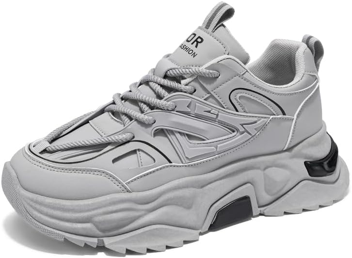 Мужские модные массивные кроссовки - верх из дышащей сетки и кожи, стильный дизайн для повседневной носки Pilluren, серый
Мужские модные массивные кроссовки - верх из дышащей сетки и кожи, стильный дизайн для повседневной носки Pilluren, серый