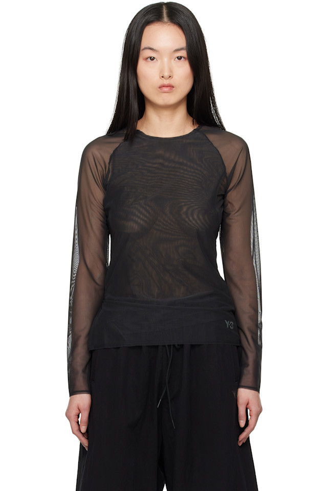 Футболка с сетчатыми вставками Y-3, черный
Футболка с сетчатыми вставками Y-3, черный