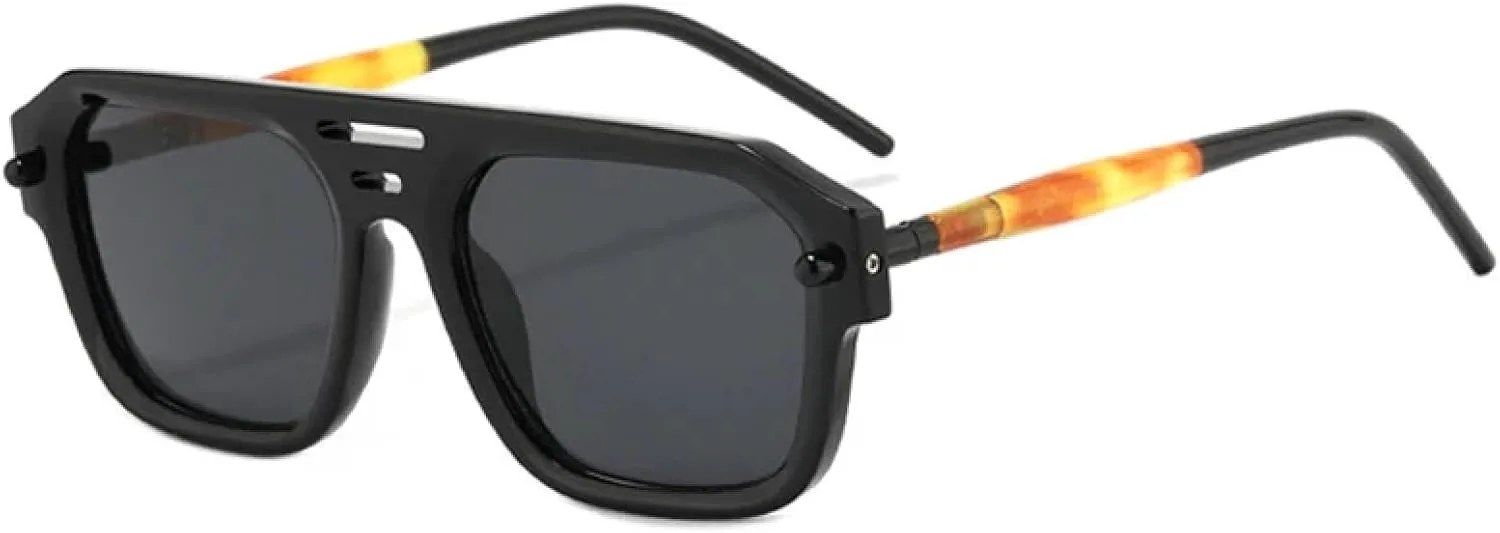 Ретро солнцезащитные очки для женщин, модные, с прозрачным градиентом, защита от УФ-излучения UV400; для мужчин, в стиле панк с заклепками HHZZYVY, Black Grey
Ретро солнцезащитные очки для женщин, модные, с прозрачным градиентом, защита от УФ-излучения UV400; для мужчин, в стиле панк с заклепками HHZZYVY, Black Grey