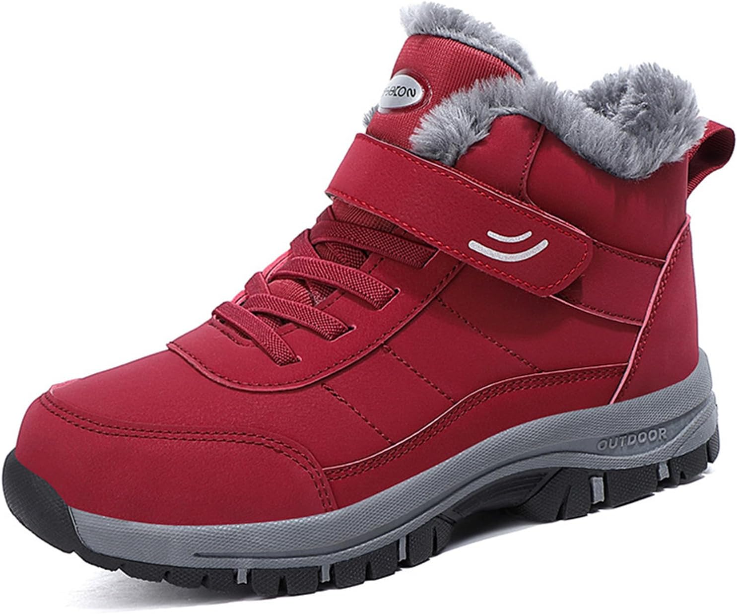 Мужские зимние снегоступы с меховой подкладкой, зимние ботинки до щиколотки на шнуровке с пряжкой, не скользящие, теплые, для пеших прогулок и походов на открытом воздухе Bangteuo, красный
Мужские зимние снегоступы с меховой подкладкой, зимние ботинки до щиколотки на шнуровке с пряжкой, не скользящие, теплые, для пеших прогулок и походов на открытом воздухе Bangteuo, красный