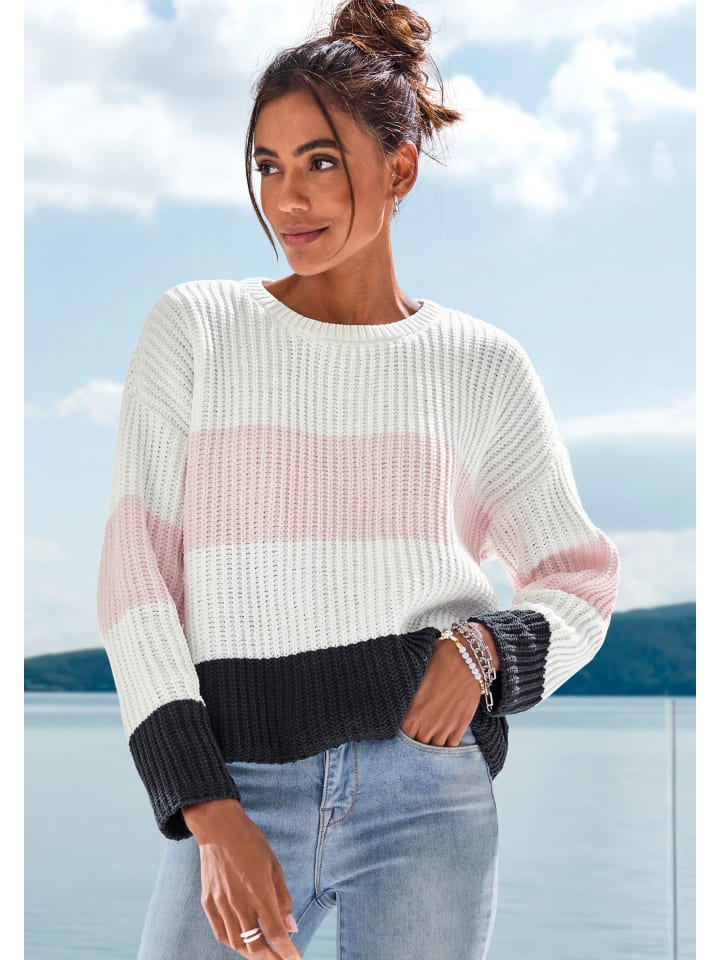 Вязаный свитер LASCANA, цвет creme-rosé-nachtblau
Вязаный свитер LASCANA, цвет creme-rosé-nachtblau