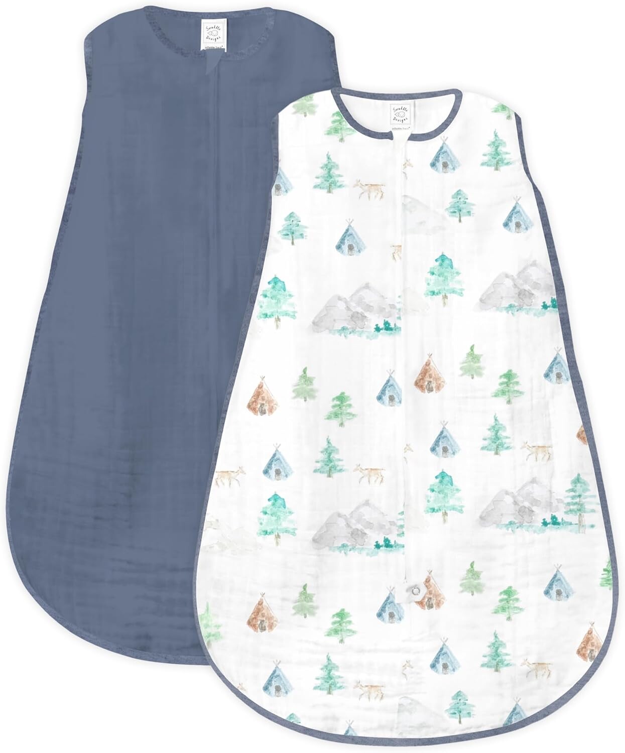 Мешок для сна Swaddle Designs для ребенка 12–18 месяцев, хлопково-муслиновое носимое одеяло с двусторонней молнией, неутяжеленный спальный мешок для более безопасного сна, акварельные горы и деревья и джинсовая ткань, 2 упаковки, большие
Мешок для сна Swaddle Designs для ребенка 12–18 месяцев, хлопково-муслиновое носимое одеяло с двусторонней молнией, неутяжеленный спальный мешок для более безопасного сна, акварельные горы и деревья и джинсовая ткань, 2 упаковки, большие