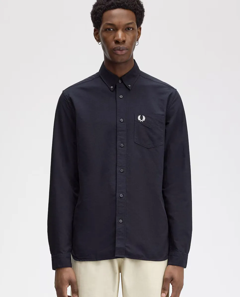 Мужская рубашка с длинными рукавами и застежкой на пуговицы Fred Perry, темно-синий
Мужская рубашка с длинными рукавами и застежкой на пуговицы Fred Perry, темно-синий