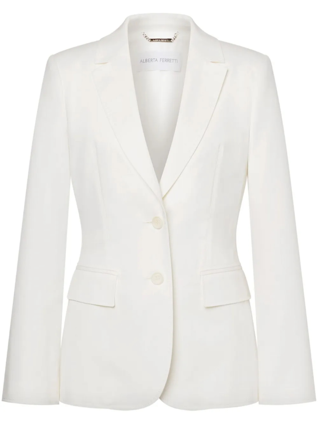 Alberta Ferretti однобортный пиджак, белый
Alberta Ferretti однобортный пиджак, белый