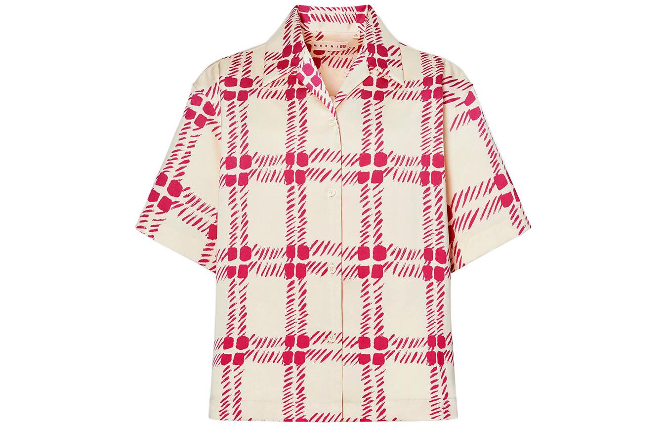 X Marni Женская Свободная Рубашка с Открытым Воротником Бежевый UNIQLO
X Marni Женская Свободная Рубашка с Открытым Воротником Бежевый UNIQLO