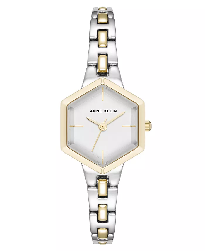 Женские часы Quartz Petite с двухцветным браслетом из металлического сплава, шестигранный корпус, 21 мм Anne Klein, мультиколор
Женские часы Quartz Petite с двухцветным браслетом из металлического сплава, шестигранный корпус, 21 мм Anne Klein, мультиколор