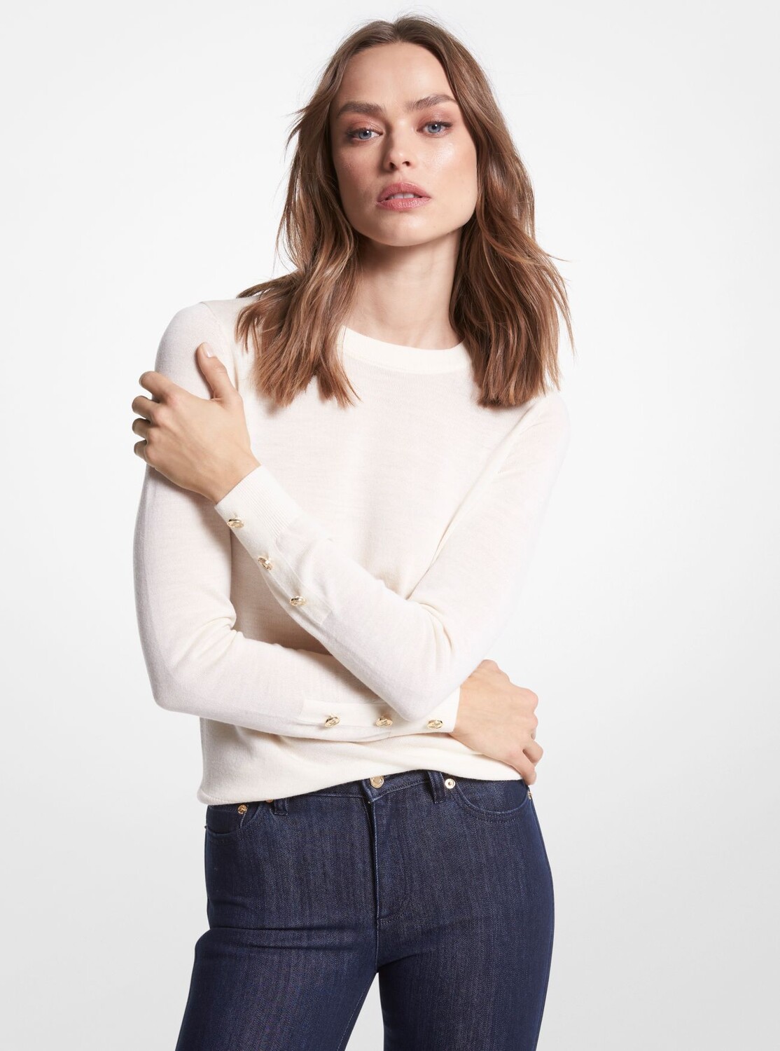 Джемпер Michael Michael Kors Merino Wool Blend, молочный, Серый, Джемпер Michael Michael Kors Merino Wool Blend, молочный
Джемпер Michael Michael Kors Merino Wool Blend, молочный, Серый, Джемпер Michael Michael Kors Merino Wool Blend, молочный