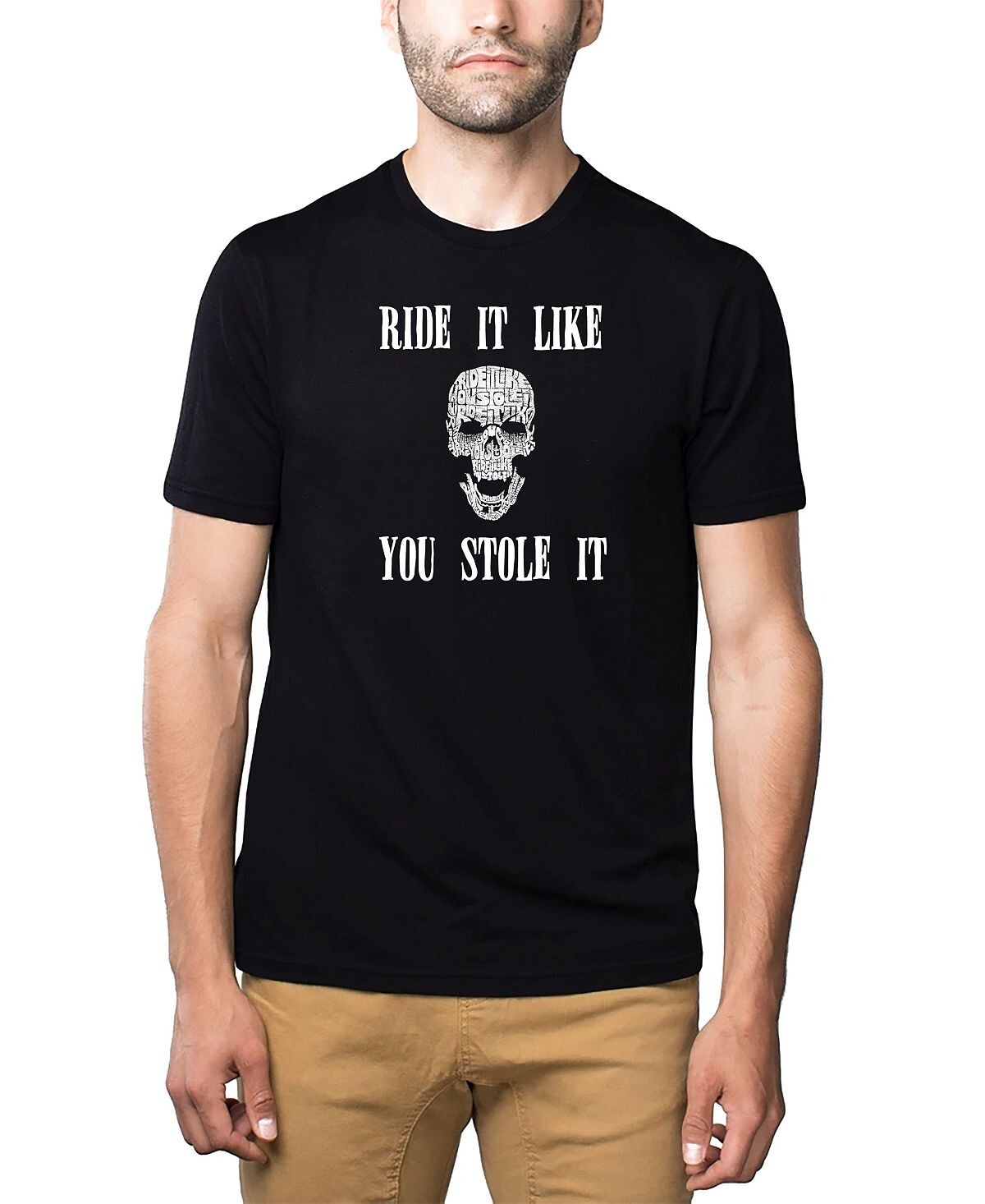 Мужская футболка премиум-класса с надписью word art - ride it like you stole it LA Pop Art, черный
Мужская футболка премиум-класса с надписью word art - ride it like you stole it LA Pop Art, черный