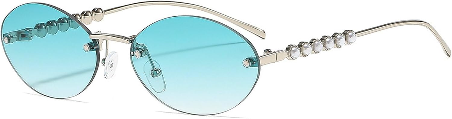 Овальные солнцезащитные очки для женщин, модные, в маленькой оправе, роскошные, жемчужного цвета, стильные женские очки без оправы, защита от УФ-излучения UV400 mincl, C2
Овальные солнцезащитные очки для женщин, модные, в маленькой оправе, роскошные, жемчужного цвета, стильные женские очки без оправы, защита от УФ-излучения UV400 mincl, C2