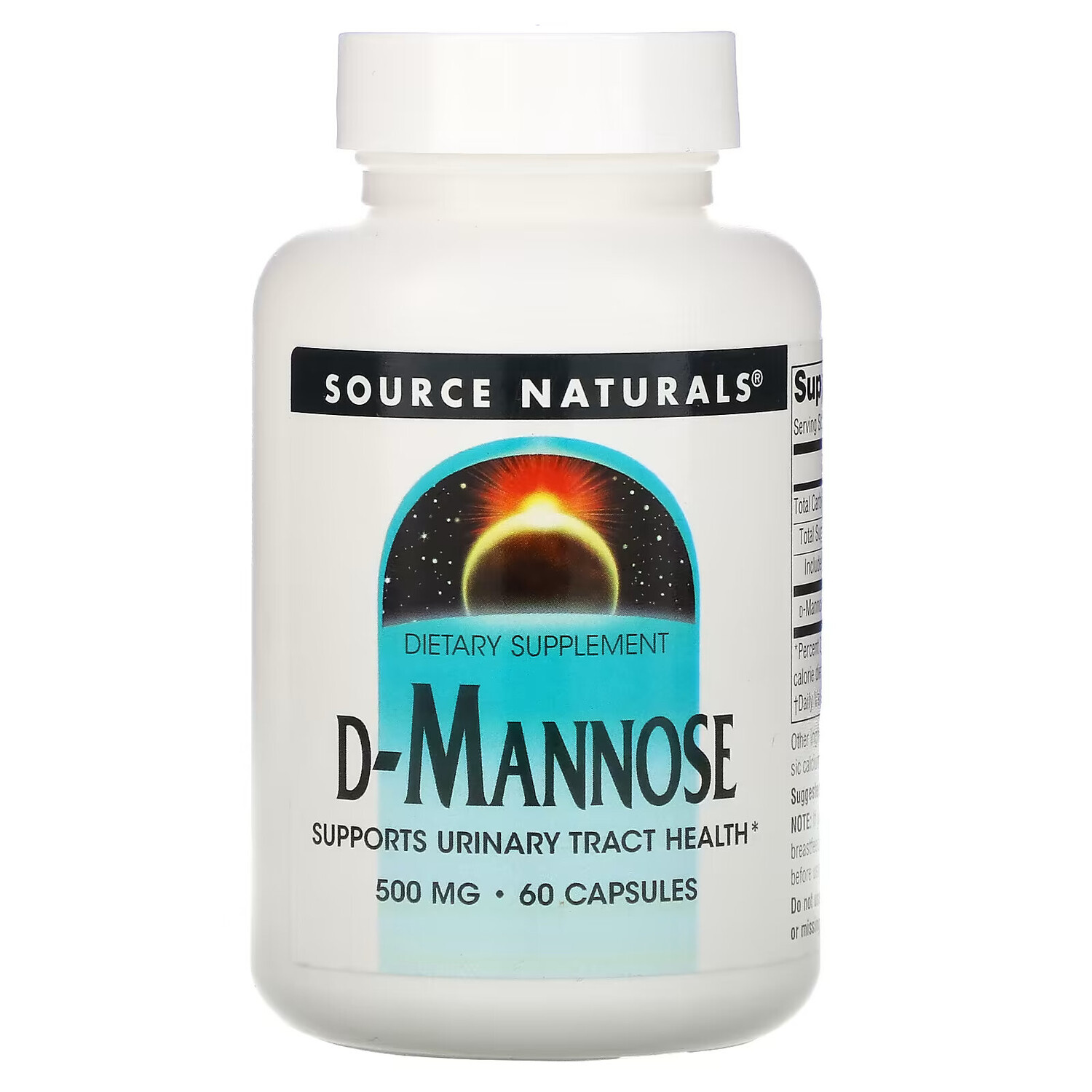 Source Naturals, D-манноза, 500 мг, 60 капсул
Source Naturals, D-манноза, 500 мг, 60 капсул