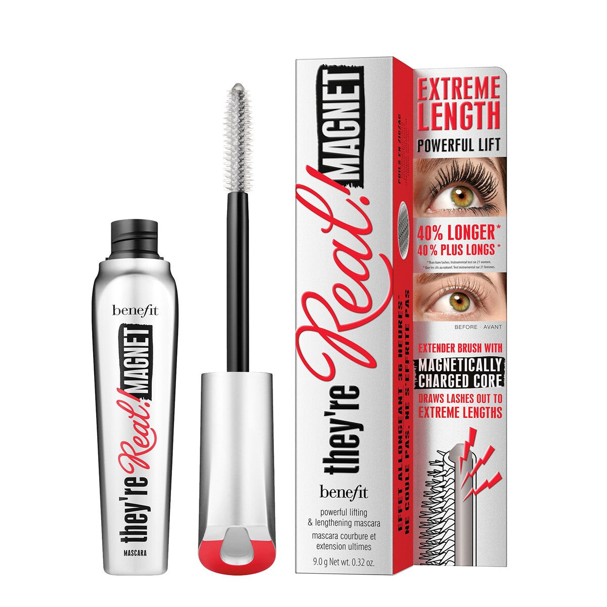 Benefit Они настоящие! Magnet Mascara Экстремально удлиняющая тушь для ресниц Black 9g
Benefit Они настоящие! Magnet Mascara Экстремально удлиняющая тушь для ресниц Black 9g