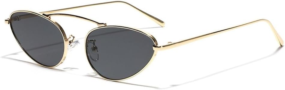 Роскошные солнцезащитные очки «кошачий глаз» для женщин, модные, уникальные, маленькие, овальной формы, стильная металлическая оправа, классические треугольные очки GHVWYX, Gold Gray
Роскошные солнцезащитные очки «кошачий глаз» для женщин, модные, уникальные, маленькие, овальной формы, стильная металлическая оправа, классические треугольные очки GHVWYX, Gold Gray