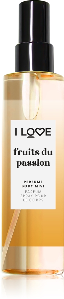 Парфюмированный спрей для тела с ароматом фруктов и страсти I Love, 200 мл
Парфюмированный спрей для тела с ароматом фруктов и страсти I Love, 200 мл