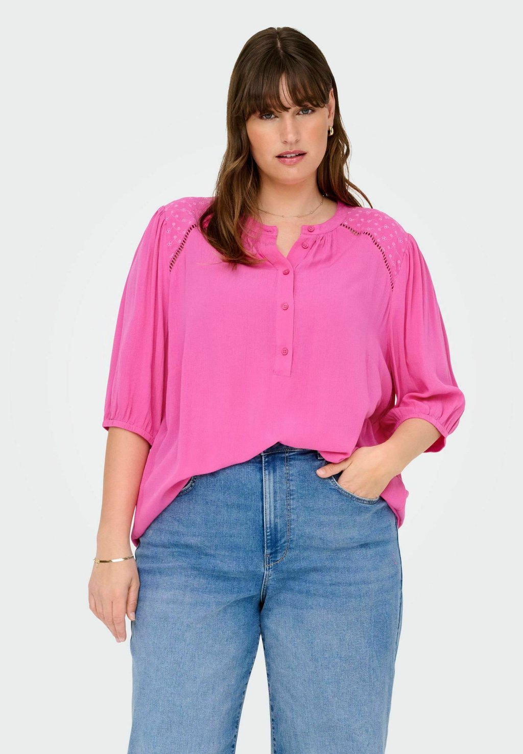 Блуза ONLY Carmakoma, темно-фиолетовый 
Блуза ONLY Carmakoma, темно-фиолетовый