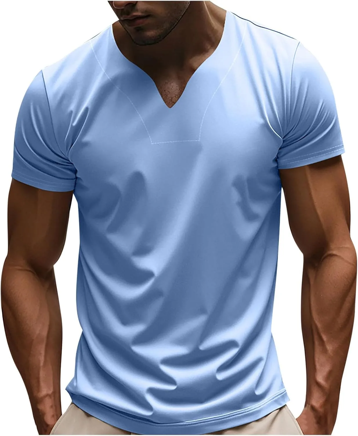 Мужская майка V-Neck Slim Fit для тренировок QUNPIU
Мужская майка V-Neck Slim Fit для тренировок QUNPIU
