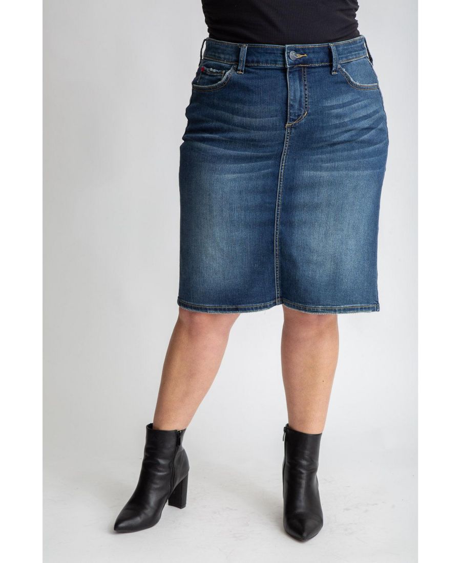 Джинсовая юбка большого размера до колена, длина 23 дюйма - Вирджиния SLINK Jeans, No Color
Джинсовая юбка большого размера до колена, длина 23 дюйма - Вирджиния SLINK Jeans, No Color