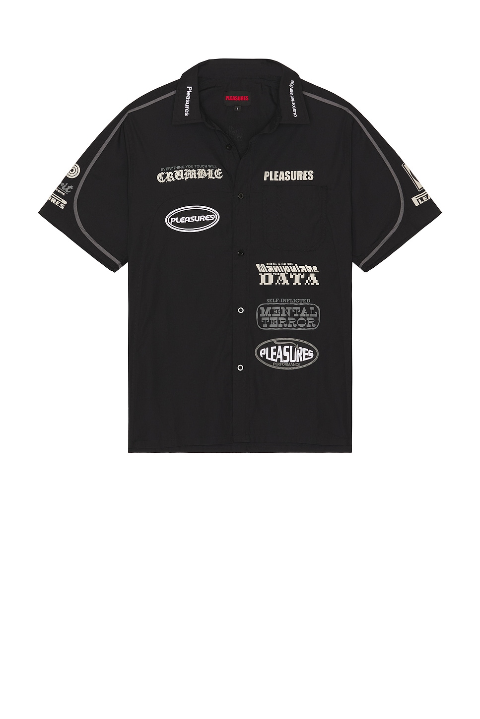 Рубашка на пуговицах "Terror" Pleasures, black
Рубашка на пуговицах "Terror" Pleasures, black