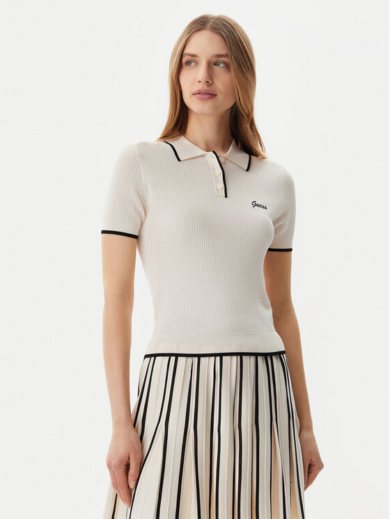 Рубашка поло облегающего кроя Polo sweater Guess, бежевый
Рубашка поло облегающего кроя Polo sweater Guess, бежевый