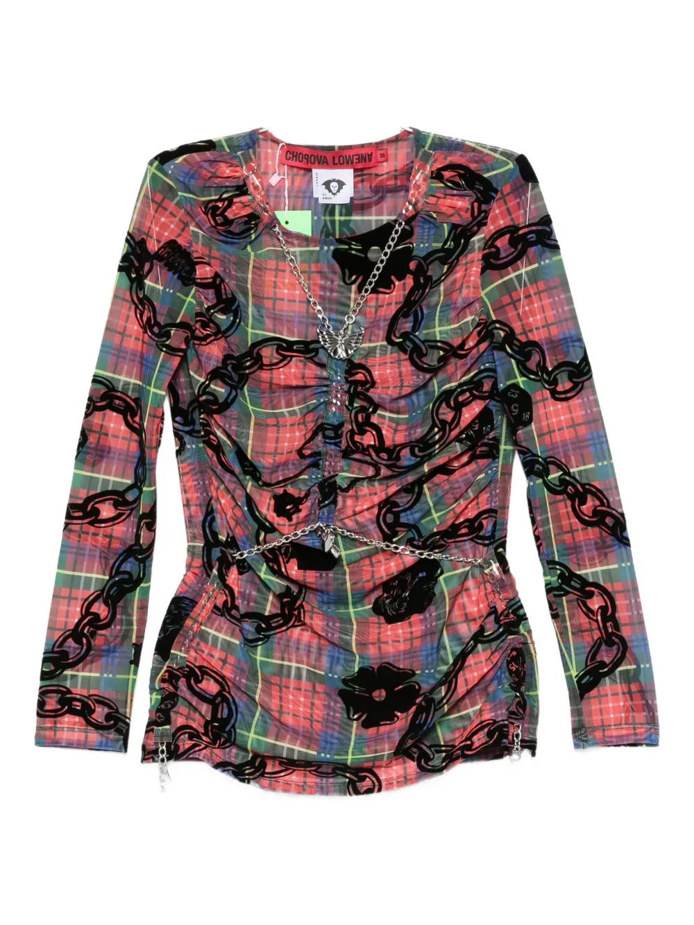Блузка с цепочным принтом Chopova Lowena, красный
Блузка с цепочным принтом Chopova Lowena, красный