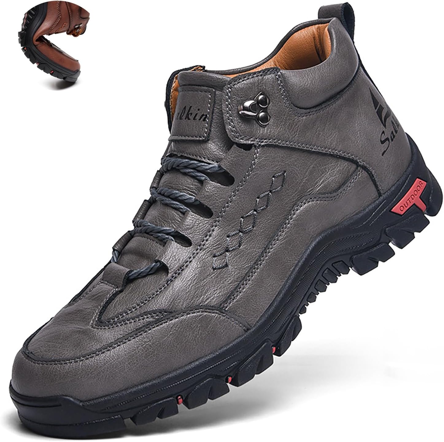 Мужские кожаные ботинки на шнуровке с платформой для походов, модные ручной работы, высокие, водонепроницаемые, противоскользящие ботинки Оксфорд до щиколотки для треккинга, путешествий и активного отдыха Hdfdb, серый
Мужские кожаные ботинки на шнуровке с платформой для походов, модные ручной работы, высокие, водонепроницаемые, противоскользящие ботинки Оксфорд до щиколотки для треккинга, путешествий и активного отдыха Hdfdb, серый