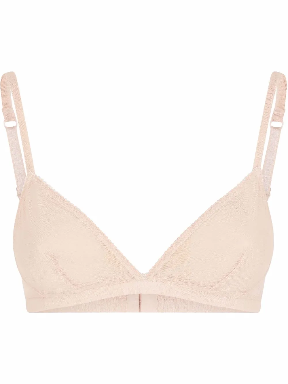 Бюстгальтер-бралетт с треугольными чашками и логотипом DOLCE & GABBANA, нейтральный
Бюстгальтер-бралетт с треугольными чашками и логотипом DOLCE & GABBANA, нейтральный