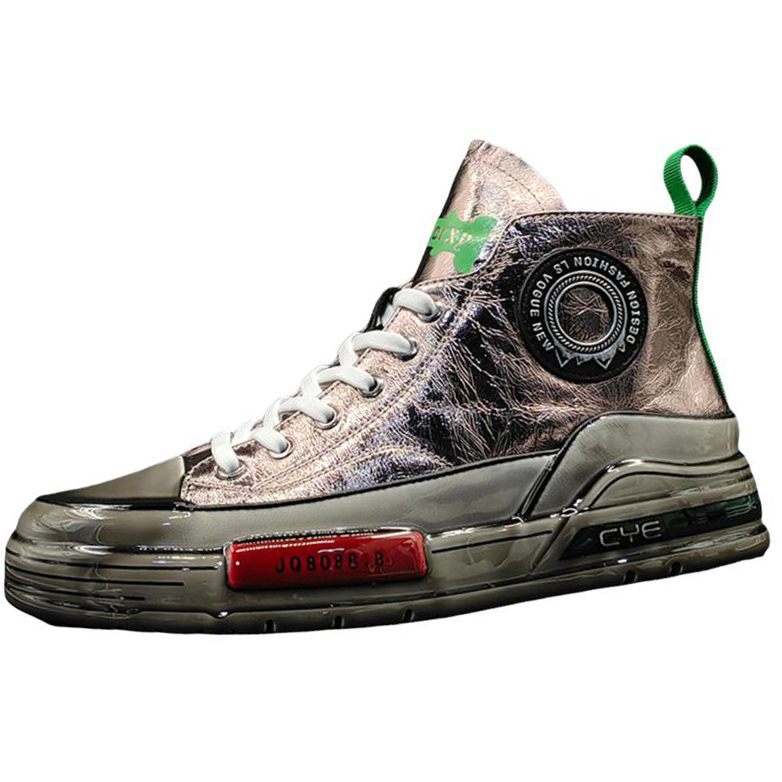 ZUOSAISI Высокие скейтерские кроссовки мужские серебристые, цвет Silver
ZUOSAISI Высокие скейтерские кроссовки мужские серебристые, цвет Silver