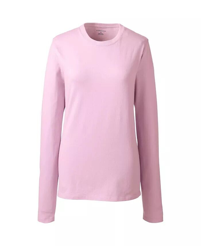 Женская футболка Essential с длинным рукавом для школьной формы Lands' End, розовый
Женская футболка Essential с длинным рукавом для школьной формы Lands' End, розовый