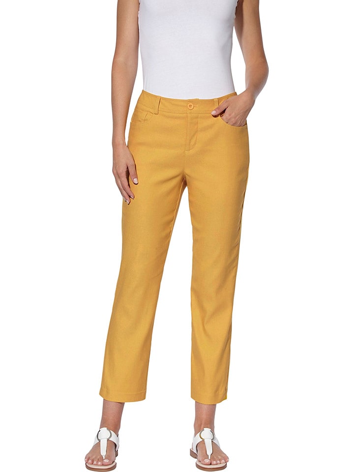 Тканевые брюки Heine, желтый
Тканевые брюки Heine, желтый