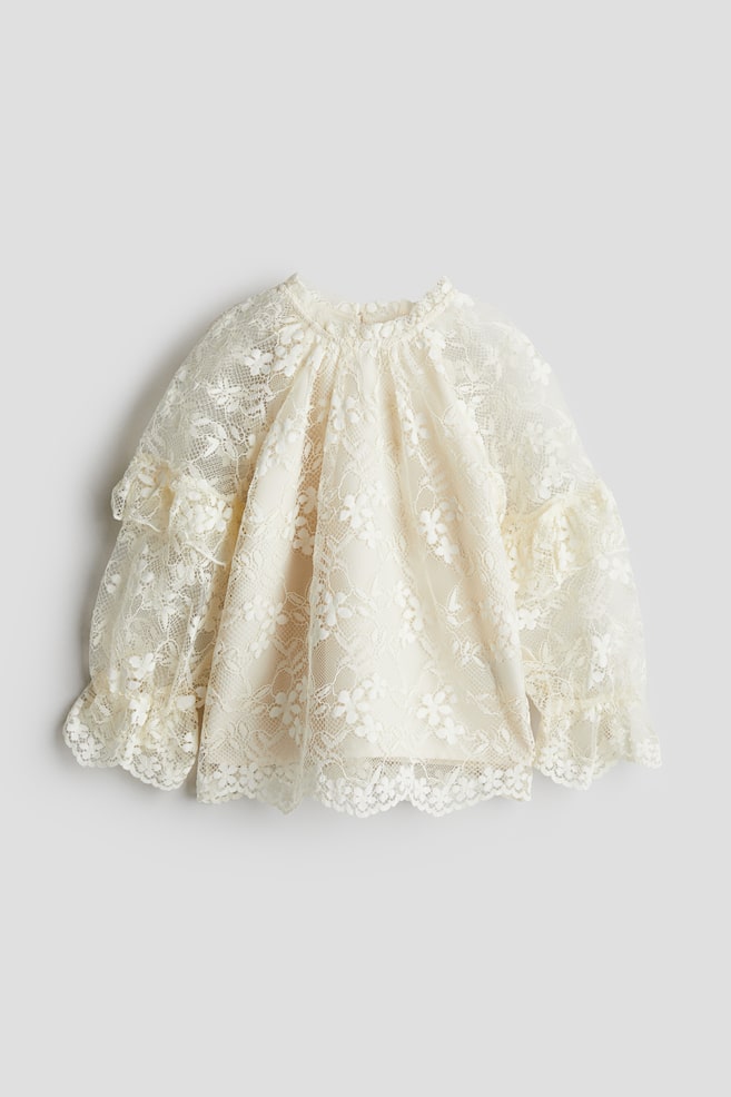 Кружевная блузка H&M, бежевый
Кружевная блузка H&M, бежевый