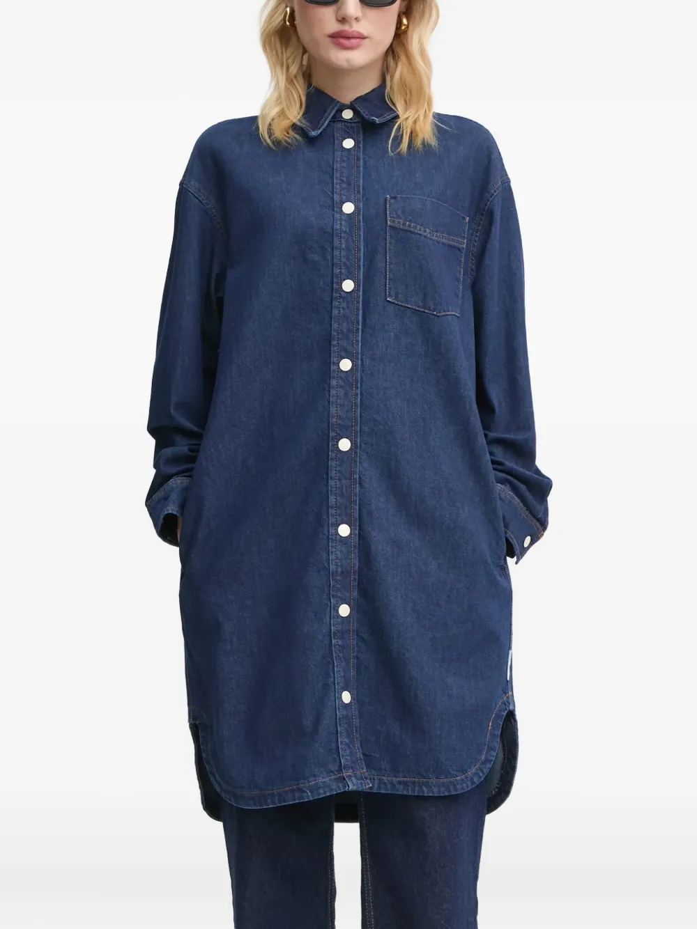 Джинсовое платье-рубашка Marc O'Polo, синий
Джинсовое платье-рубашка Marc O'Polo, синий