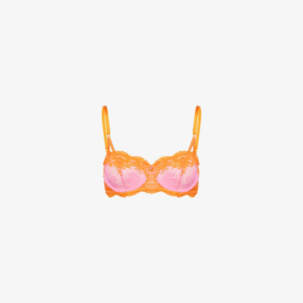 Бюстгальтер балконет Savage X Fenty Lacestruck без подкладки из кружева, мультиколор
Бюстгальтер балконет Savage X Fenty Lacestruck без подкладки из кружева, мультиколор
