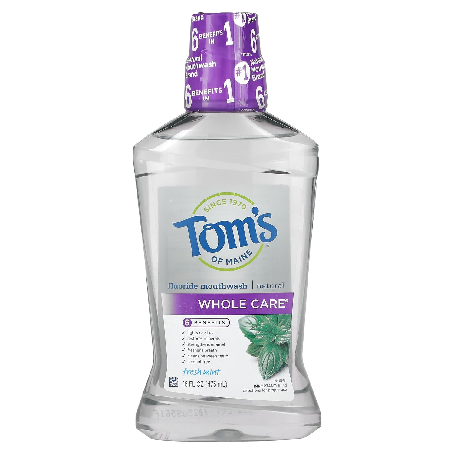 Ополаскиватель Toms of Maine для полости рта с натуральным фтором, свежая мята, 473 мл
Ополаскиватель Toms of Maine для полости рта с натуральным фтором, свежая мята, 473 мл