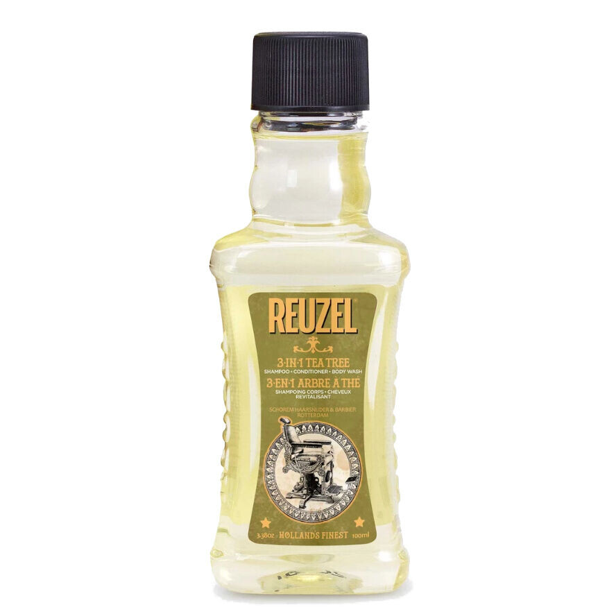 Reuzel 3-in-1 Tea Tree многофункциональный шампунь для волос и тела, 100 мл
Reuzel 3-in-1 Tea Tree многофункциональный шампунь для волос и тела, 100 мл