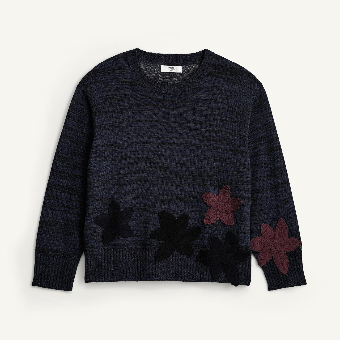 Джемпер Zara Relaxed Fit Floral, темно-синий
Джемпер Zara Relaxed Fit Floral, темно-синий