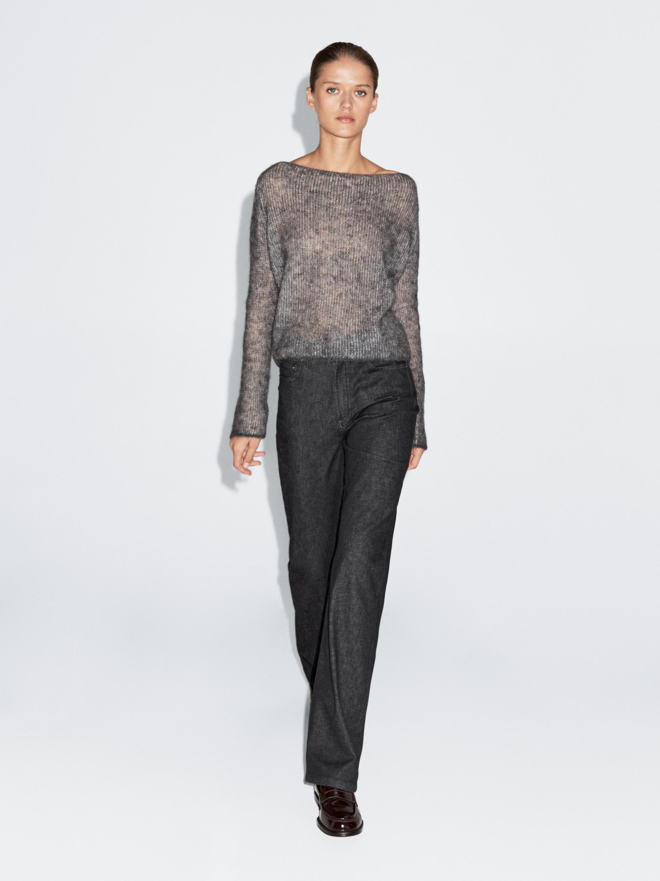 Джинсы прямого кроя с высокой талией Massimo Dutti, черный
Джинсы прямого кроя с высокой талией Massimo Dutti, черный