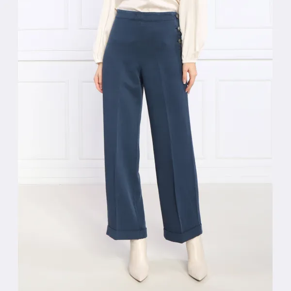 Брюки свободного кроя с декоративным узором Max&Co., синий
Брюки свободного кроя с декоративным узором Max&Co., синий