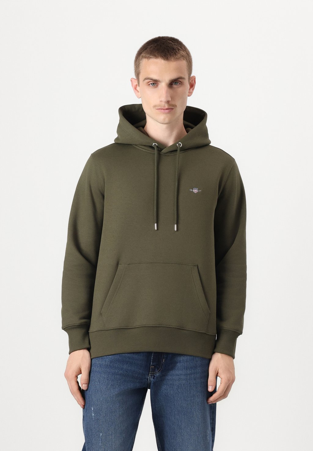 Толстовка SHIELD HOODIE - Hoodie GANT, хаки 
Толстовка SHIELD HOODIE - Hoodie GANT, хаки