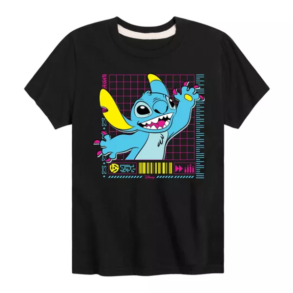Футболка с рисунком неоновой вышивки «Лило и Стич» для мальчиков 8-20 лет Disney, черный
Футболка с рисунком неоновой вышивки «Лило и Стич» для мальчиков 8-20 лет Disney, черный