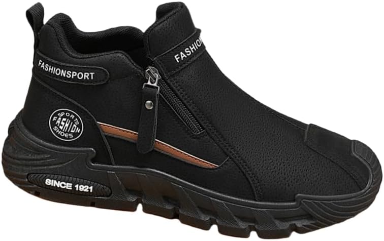 Мужские повседневные короткие ботинки - высокие кроссовки с боковой молнией - удобные и легкие - подходят для ежедневного использования или активного отдыха Spkfhd, черный
Мужские повседневные короткие ботинки - высокие кроссовки с боковой молнией - удобные и легкие - подходят для ежедневного использования или активного отдыха Spkfhd, черный