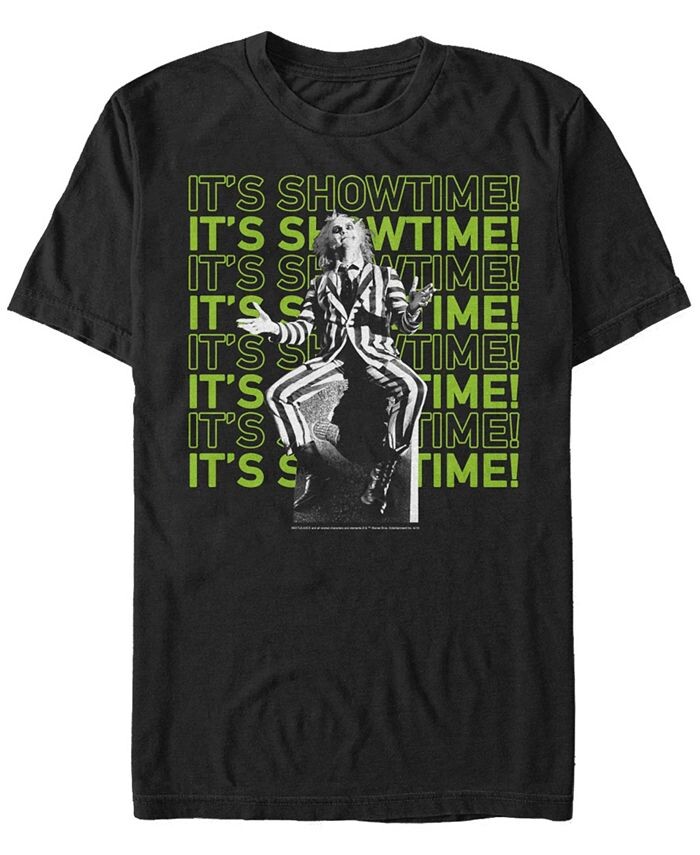 Мужская футболка с короткими рукавами и повторяющимся текстом Beetlejuice It's Showtime Fifth Sun, черный
Мужская футболка с короткими рукавами и повторяющимся текстом Beetlejuice It's Showtime Fifth Sun, черный