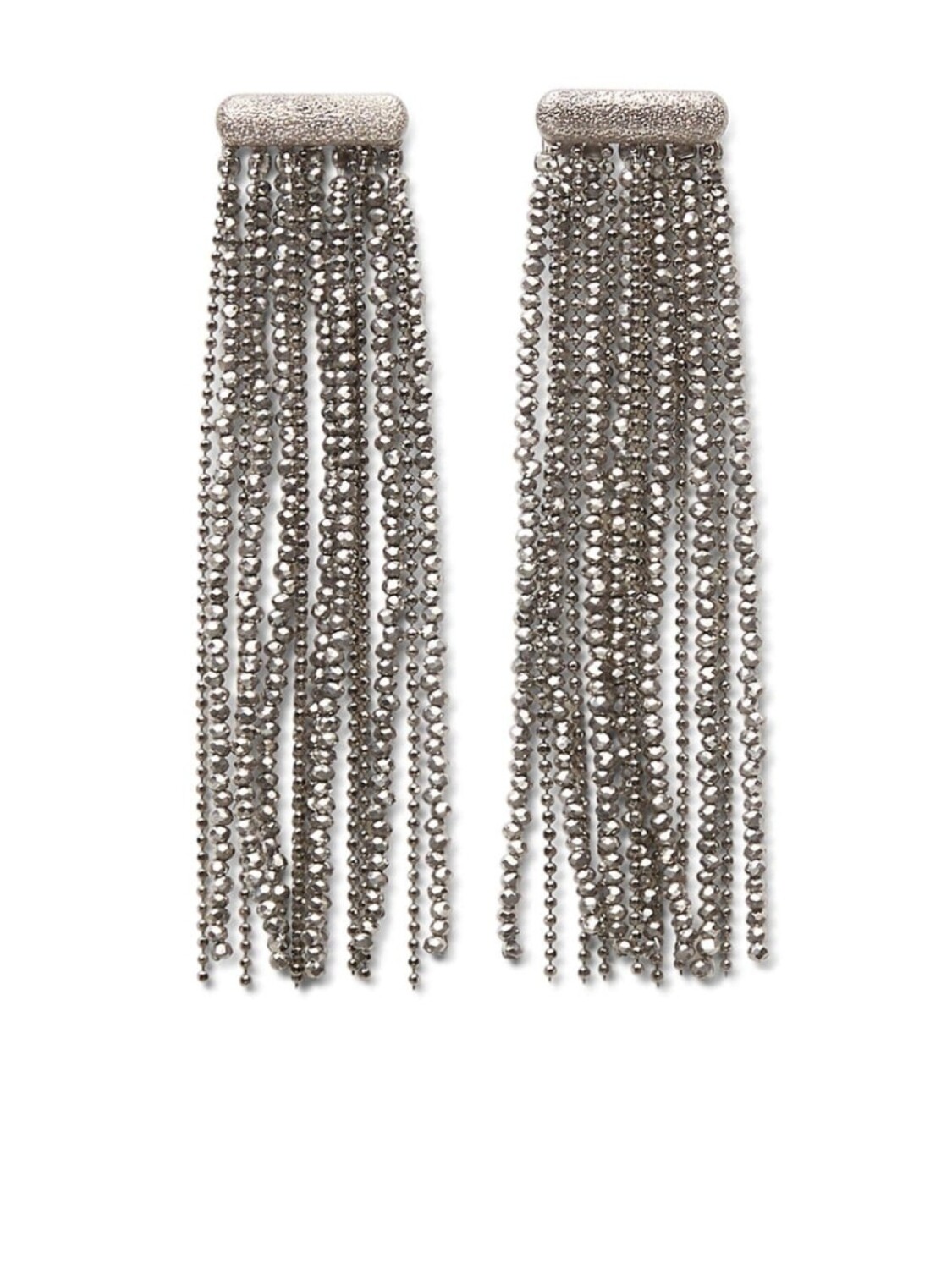 Серьги-цепочки Монили Brunello Cucinelli, серебряный
Серьги-цепочки Монили Brunello Cucinelli, серебряный