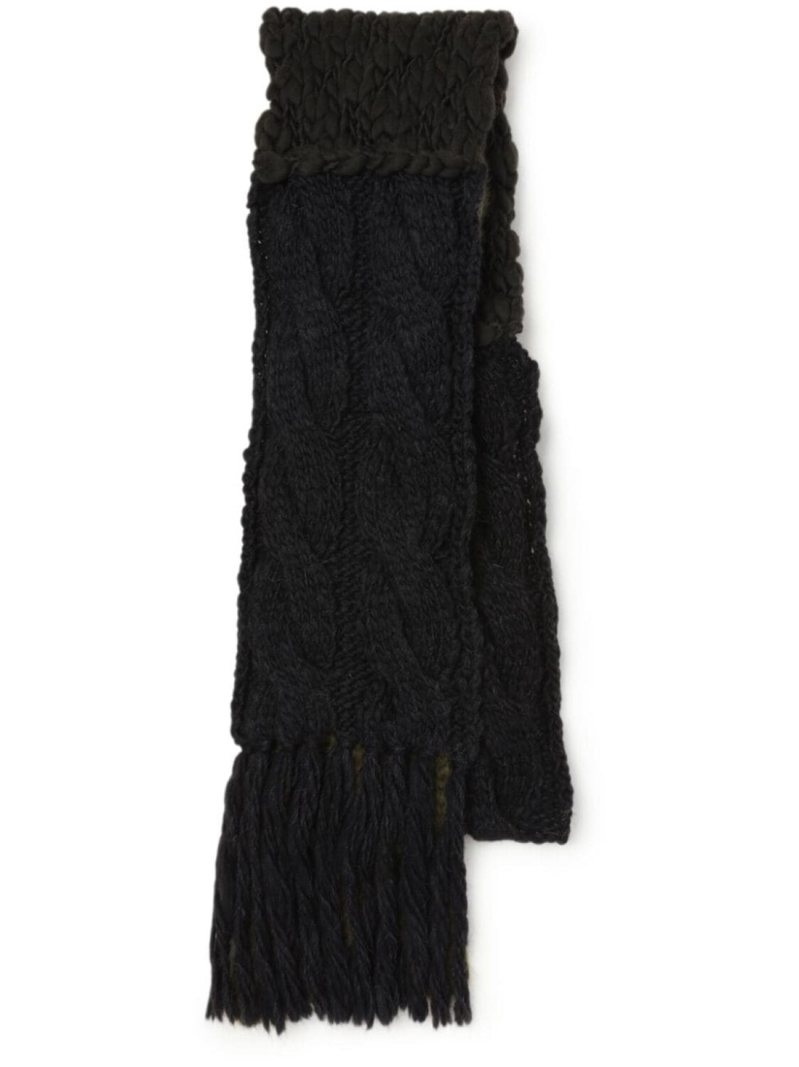 Двухцветный шарф Y Y'S, черный
Двухцветный шарф Y Y'S, черный