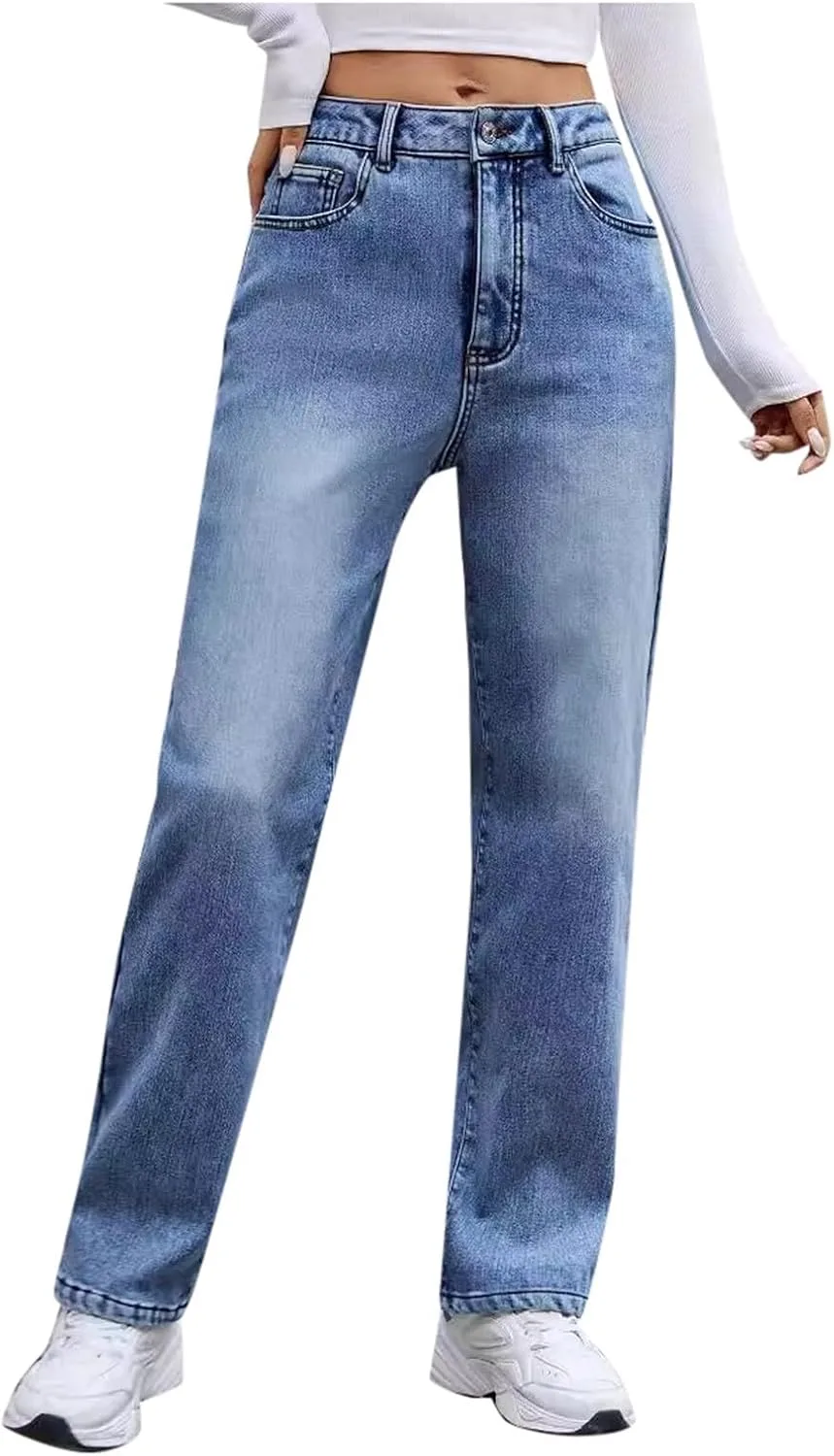 Женские зимние джинсы с флисовой подкладкой High Waisted Stretch Warm Straight Leg Womail
Женские зимние джинсы с флисовой подкладкой High Waisted Stretch Warm Straight Leg Womail